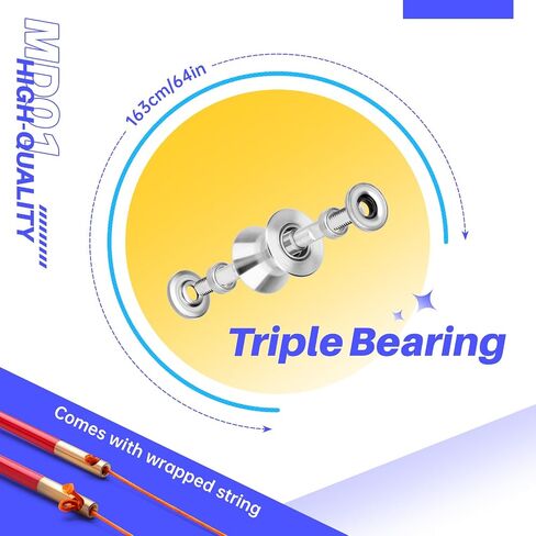MAGICYOYO Pro Triple Bearing Diabolo Yoyo for Kids 8-12 & Adults - Blue in Kuwait