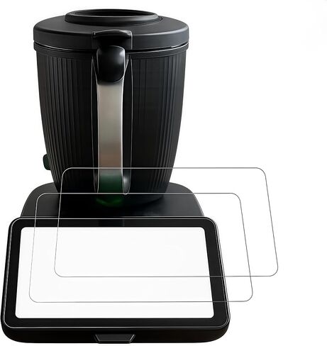 مجموعة من قطعتين من واقي الشاشة الزجاجي المقوى المتوافق مع Thermomix TM7 المتوافق مع ملحقات Thermomix TM7 فائقة الوضوح ومقاومة للخدش in Saudi Arabia