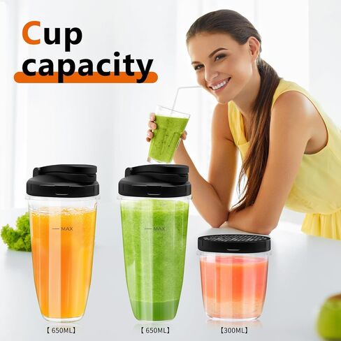900W Blender for Smoothies, Personal Blender for Shakes and Ice Crushing for Kitchen with 3 Portable Cups, Single Serve Smoothies Maker for Juices, Frozen Drinks in Saudi Arabia