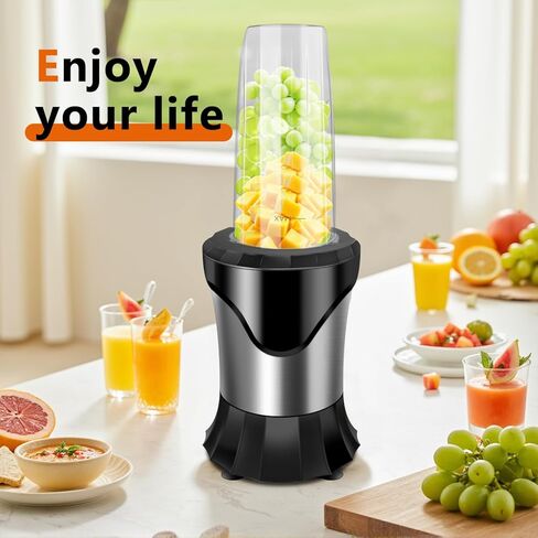 900W Blender for Smoothies, Personal Blender for Shakes and Ice Crushing for Kitchen with 3 Portable Cups, Single Serve Smoothies Maker for Juices, Frozen Drinks in Saudi Arabia