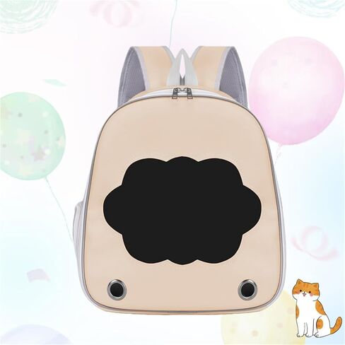 Transparent cat Backpack, Spacious, Comfortable, and Breathable.(Cloud Khaki) in Saudi Arabia