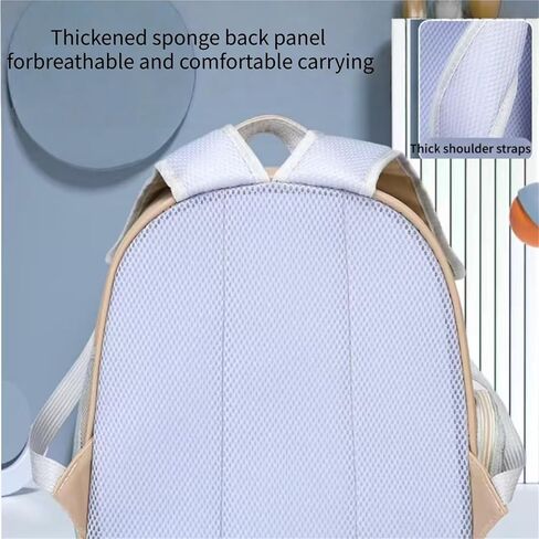 Transparent cat Backpack, Spacious, Comfortable, and Breathable.(Cloud Khaki) in Saudi Arabia