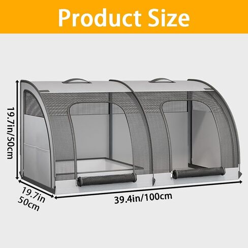 Double Cat Car Travel Carrier, 600D Oxford Foldable Portable Car Seat Kennel, Portable Pet Crate for 2 Cats and 2 Dog, Prevents Hair from Flying Around for Outdoor Camping (Green, 39.4*19.7*19.7in) in Saudi Arabia