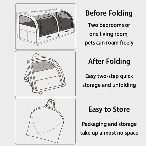 Double Cat Car Travel Carrier, 600D Oxford Foldable Portable Car Seat Kennel, Portable Pet Crate for 2 Cats and 2 Dog, Prevents Hair from Flying Around for Outdoor Camping (Green, 39.4*19.7*19.7in) in Saudi Arabia