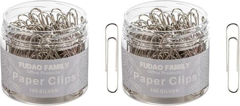 Jumbo Paper Clips, 2 Inch Paper Clip, 100 pcs Large Paperclips (Jumbo, Silver) in Saudi Arabia