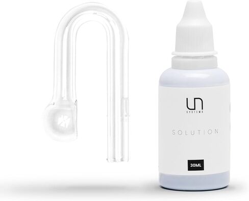 Ultum Nature Systems CO2 Drop Checker - Glass CO2 Drop Checker for Aquarium, CO2 Aquarium Kit with Solution, CO2 Monitor Complete Set for Planted Aquariums - Drop Checker Hang on Edge Mount (HD) in Saudi Arabia
