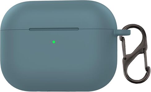 Case for Airpods Pro 3 أذن ، FJIASTB SOFT SILICONE SCIRCHPROCK PRACKERATION مع CARABINER لخطوط أذن التفاح (أسود) in Kuwait