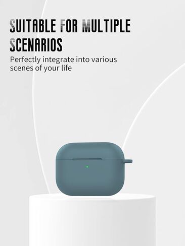 Case for Airpods Pro 3 أذن ، FJIASTB SOFT SILICONE SCIRCHPROCK PRACKERATION مع CARABINER لخطوط أذن التفاح (أسود) in Kuwait