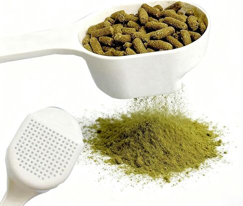 ملعقة تغذية الأرانب لغربلة مساحيق الطعام، مغرفة تغذية الحيوانات الصغيرة للأرنب، وكريات خنزير غينيا، ملحق تغذية الأرنب للأقفاص in Kuwait