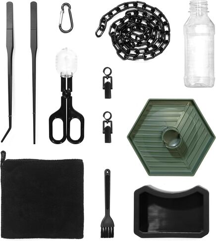 Bearded Dragon Accessories, Beardie Tank Accessories, 12 Packs Reptile Feeding & Watering Tool Set for Gecko Lizard and Small Animal in Saudi Arabia