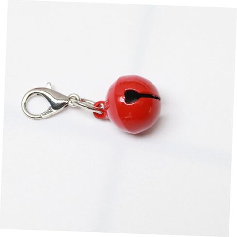 20Pcs Colorful Pet Bells for Dog and Cat Collars Decorative DIY Charms with Keychain Clip Durable Pendant Accessories for Customizing Pet Accessories in Saudi Arabia