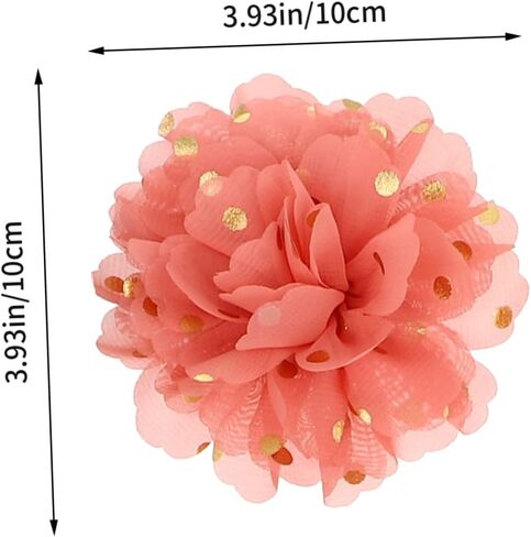 20pcs Pet Supplies Dogs Collar Flower Chiffon Decor Beautiful Styles Comfortable Breathable Collar Flowers in Saudi Arabia