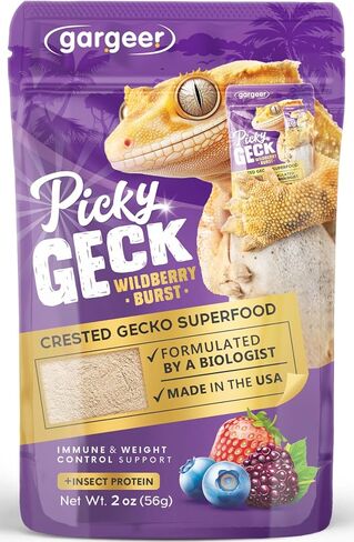 'Picky Geck' Growth - Premium Crested Gecko Food | High-Protein Fruit Formula for Bone & Muscle Support | No Fillers - Only Premium Ingredients | 2oz | Made in USA. Enjoy ! in Saudi Arabia