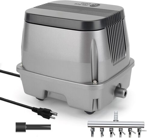 AquaMiracle Linear Air Pump ZP-40/ZP-60/ZP-100/ZP-200 for Pond Aeration, 635/950/1600/4000GPH Septic Air Pump Pond Aerators for Outdoor Ponds, Waste Treatment, Aquarium, Fish Farm, Seafood Restaurant in Saudi Arabia