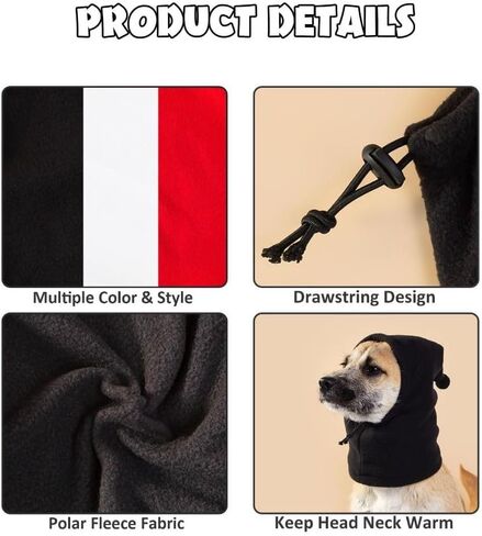Pet Hat Noise-Proof Cute Warmth Dog Calming Earmuffs Breathable Puppy Cap(S-White Bear) in Saudi Arabia