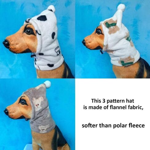 Pet Hat Noise-Proof Cute Warmth Dog Calming Earmuffs Breathable Puppy Cap(S-White Bear) in Saudi Arabia