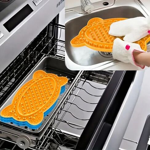 Pet Licking Mat Creative Dog Slow Food Mat Placemat Suction Cup, Slow Food Bowl, Green in Saudi Arabia
