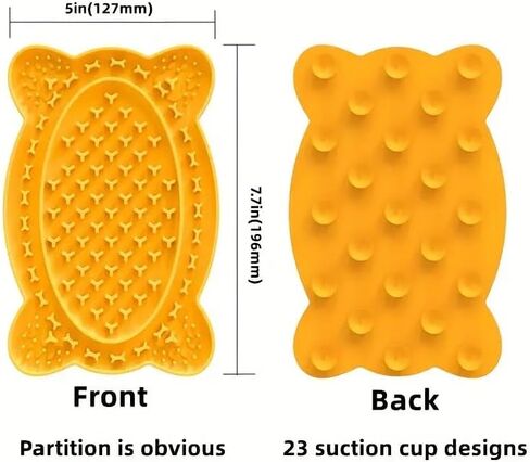 Pet Licking Mat Creative Dog Slow Food Mat Placemat Suction Cup, Slow Food Bowl, Green in Saudi Arabia