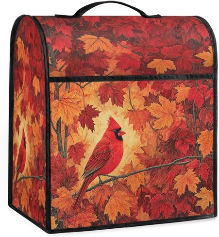 Autumn Maples Kitchen Aid Mixer Cover Red Birds Coffee Maker Cover Stand Mixer Covers Compatible with 6-8 Quart Tilt Head Bowl Lift Dust Cover with Pockets for Accessories in Kuwait