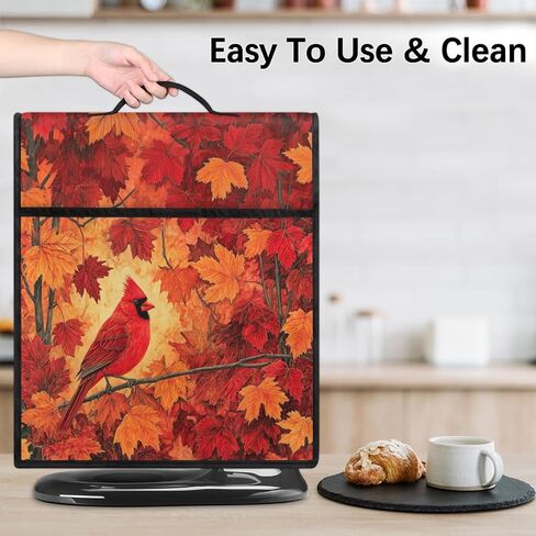 Autumn Maples Kitchen Aid Mixer Cover Red Birds Coffee Maker Cover Stand Mixer Covers Compatible with 6-8 Quart Tilt Head Bowl Lift Dust Cover with Pockets for Accessories in Kuwait
