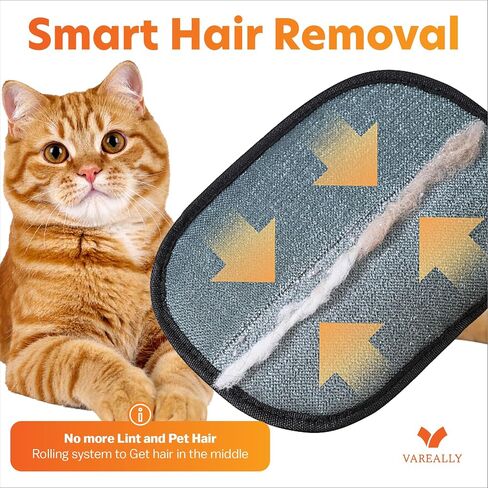 Pet Hair Removal Glove – Reusable Electrostatic Grooming Gloves for Dogs & Cats – Pet Hair Removal Dog Hair Remover in Saudi Arabia