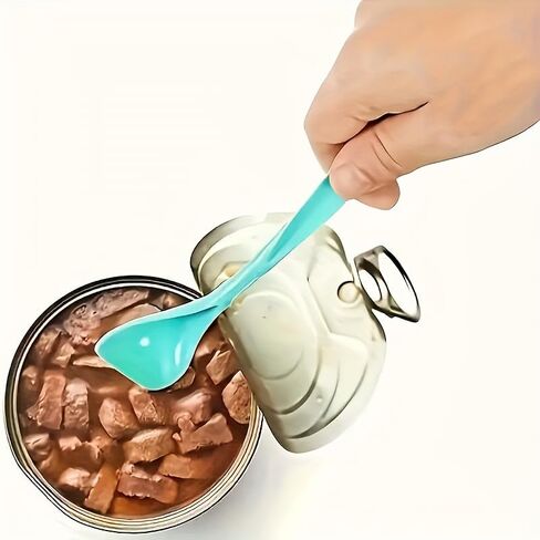 Random Color Durable Plastic Pet Food Can Spoon: Easy to Clean, Non - Electric in Saudi Arabia
