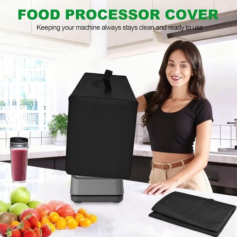 Food Processor Cover for Ninja, Heavy Duty Waterproof Dustproof Food Processor Protective Cover Case for Ninja Food Processors Plus 9-Cup, BN601/XL 12-Cup, NF701 (Gray) in Saudi Arabia