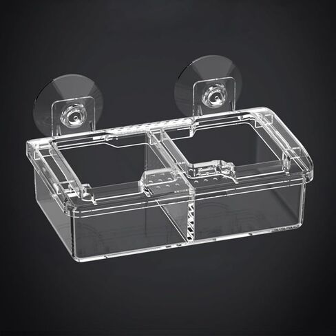 Escape Proof Reptile Feeding Dishes with Suction Cups, Plastic Anti-Escape Mealworms Bug Food Bowl for Lizard Leopard Gecko Chameleon Terrarium Tank Accessories in Saudi Arabia