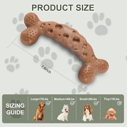 Dog Chew Toy for Aggressive Chewers Bacon Flavored Indestructible Dog Bone Toys for Medium/Large Breed to Keep Them Busy in Saudi Arabia