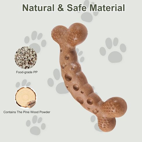 Dog Chew Toy for Aggressive Chewers Bacon Flavored Indestructible Dog Bone Toys for Medium/Large Breed to Keep Them Busy in Saudi Arabia