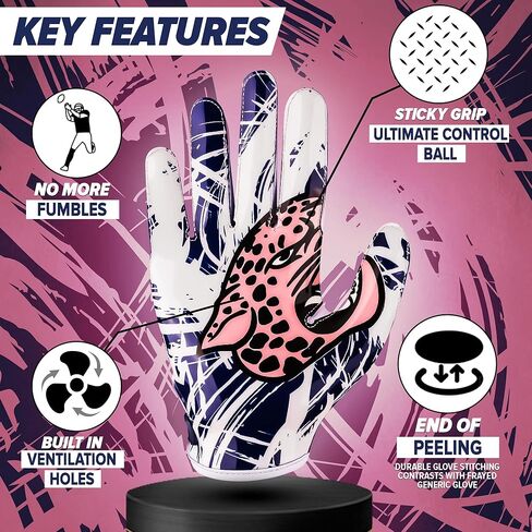 قفازات كرة القدم Alien Grip Infinite Pro Edition - لعبة لا نهاية لها - قفازات GripPro Tech للبالغين والأطفال والشباب لكرة القدم، بدون تقشير، مبتذلة على الإطلاق - هدية عزيزة تدوم طويلاً تعشقها الأمهات in Kuwait