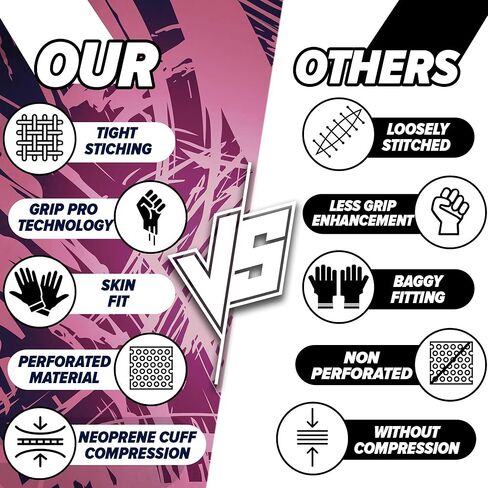 قفازات كرة القدم Alien Grip Infinite Pro Edition - لعبة لا نهاية لها - قفازات GripPro Tech للبالغين والأطفال والشباب لكرة القدم، بدون تقشير، مبتذلة على الإطلاق - هدية عزيزة تدوم طويلاً تعشقها الأمهات in Kuwait