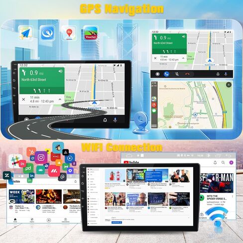 Stereo Awesafe Car Ford F150 2009 2010 2011 2012 (Auto AC Only) ، استبدال راديو Car الشاشة باللمس مع Carplay Android Auto GPS Navigation Am FM in Kuwait