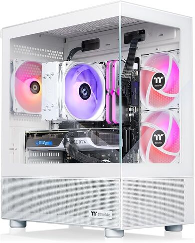 Thermaltake LCGS View 8760S-170 Gaming Desktop (AMD Ryzen™ 7 8700F, ToughRam 16GB DDR5 6000MT/s RGB Memory, NVIDIA GeForce® RTX 5060, 1TB NVMe M.2, WiFi, Windows 11) V17S-B650-560-LCS in Saudi Arabia