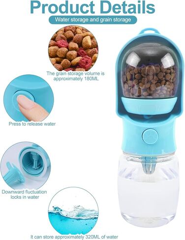 680ml Multifunctional Pet Travel Water Cup: Portable and Lightweight, Perfect for Walking Dogs and Cats, a Great Helper for Watering Both Dogs and Cats in Saudi Arabia