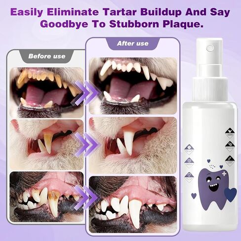 Pawbright Dental Plus, Pet Dental Formula Water Additive, Odorless & Flavorless Formula to Fight Tartar, Promote Healthy Gums & Freshen Breath. Easy Daily Use for All Pet in Kuwait