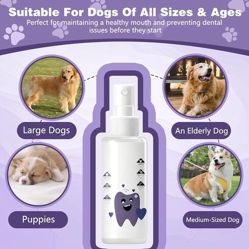 Pawbright Dental Plus, Pet Dental Formula Water Additive, Odorless & Flavorless Formula to Fight Tartar, Promote Healthy Gums & Freshen Breath. Easy Daily Use for All Pet in Kuwait