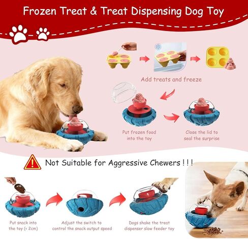 لعبة تفاعلية للكلاب، لعبة ألغاز مع توزيع مكافآت قابلة للتعديل وحلوى مجمدة يمكنك صنعها بنفسك، ألعاب إثراء للكلاب لإبقائهم مشغولين وتحفيزهم العقلي in Kuwait