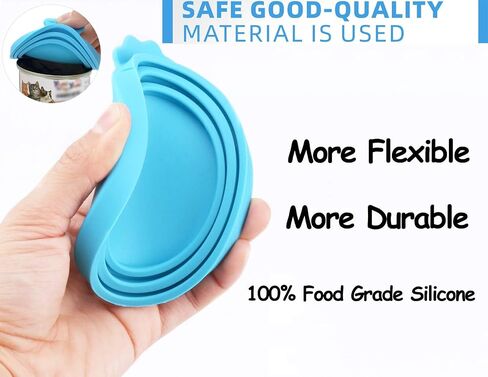 3 Pack Pet Food Can Covers, Safe Silicone Can Lids for Dog & Cat Food Cans (Green + Blue + Orange) in Saudi Arabia