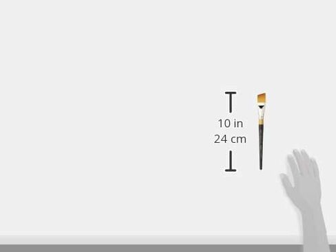 KINGART Premium Original Gold 9400-1 1/2 Angular Shader Series Artist Brush, Golden Taklon Synthetic Hair, Short Handle, for Acrylic, Watercolor, Oil and Gouache Painting, Size 1 1/2" in Kuwait