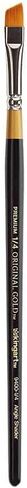 KINGART Premium Original Gold 9400-1 1/2 Angular Shader Series Artist Brush, Golden Taklon Synthetic Hair, Short Handle, for Acrylic, Watercolor, Oil and Gouache Painting, Size 1 1/2" in Kuwait