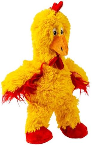 KONG Knots Chicken Dog Toy – Internal Knotted Rope & Dual Squeakers – Durable Plush with Minimal Stuffing, Indoor/Outdoor Chew & Tug Toy (Medium/Large) in Saudi Arabia