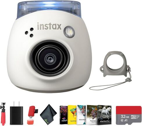حزمة Fujifilm Instax Pal Digital Camera (Lavender Blue) مع حزمة ترايبود مرنة 12 بوصة + محفظة بطاقة الذاكرة + قارئ بطاقة USB + تنظيف الألياف الدقيقة in Saudi Arabia