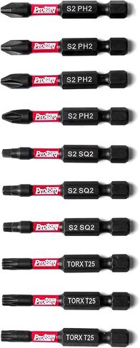 10pc 2inch PH Impact Bit Set w/Clip in Saudi Arabia