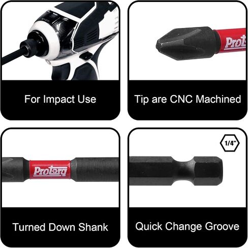 10pc 2inch PH Impact Bit Set w/Clip in Saudi Arabia