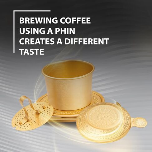 مجموعة فلتر صب الفيتنامية TRUNG NGUYEN LEGEND، ماكينة صنع القهوة بالتقطير التقليدية، ماكينة ضغط القهوة المحمولة القابلة لإعادة الاستخدام (فضي) in Kuwait