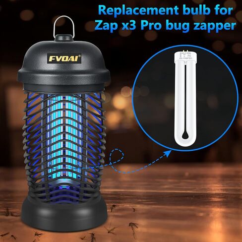 لمبة بديلة لـ X3، T6، T8، T9 K15 Bug Zapper Outdoor، 15W، 4-Pin لمبة أنبوبية مزدوجة على شكل حرف U in Saudi Arabia