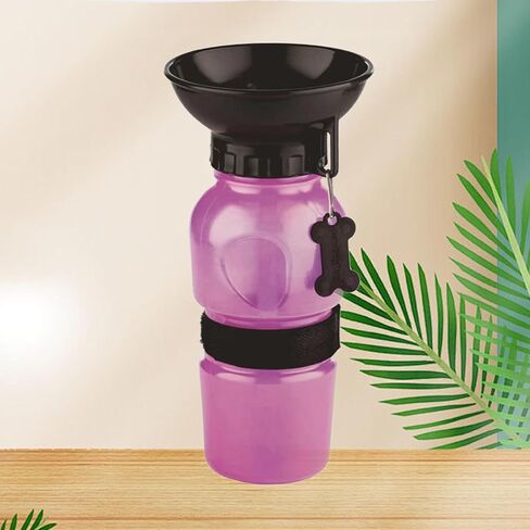 Pet Water Bottle for Going Out, Portable Water Cup, cat and Dog Travel Cup, Dog Walking Water Bottle Water Feeder 1P Pink in Saudi Arabia