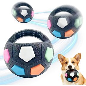 The Mellow Dog Calming Ball with Handle, Mellow Dog Calming Ball,Squeaky Floating Rubber Balls,Interactive Balls for Dogs Playing,Water Play,Training & Outdoor Games (White) in Kuwait