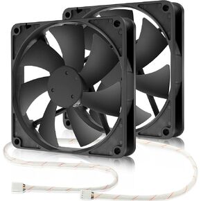 40mm x 20mm Micro 12V Brushless 4PIN PWM High Speed Cooling Fan for Serves CPU Case Cooler 3D Printer Replacement Ventilation 2 Pack in Kuwait